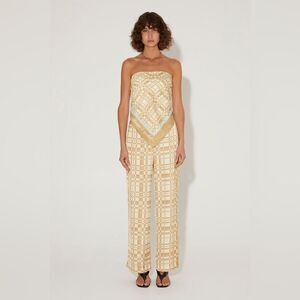 HANSEN & GRETEL‎ NWOT Stevie Pant in Lemon Check